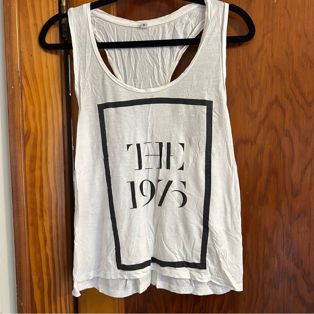 The 1975 Vintage White Graphic Tank Top